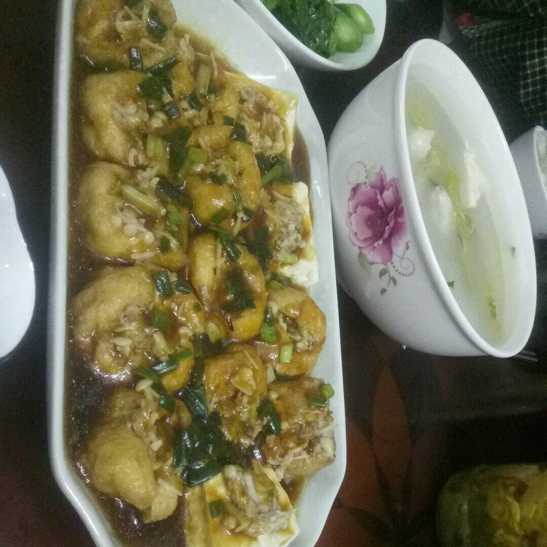 酿油豆腐（简单的家庭菜）