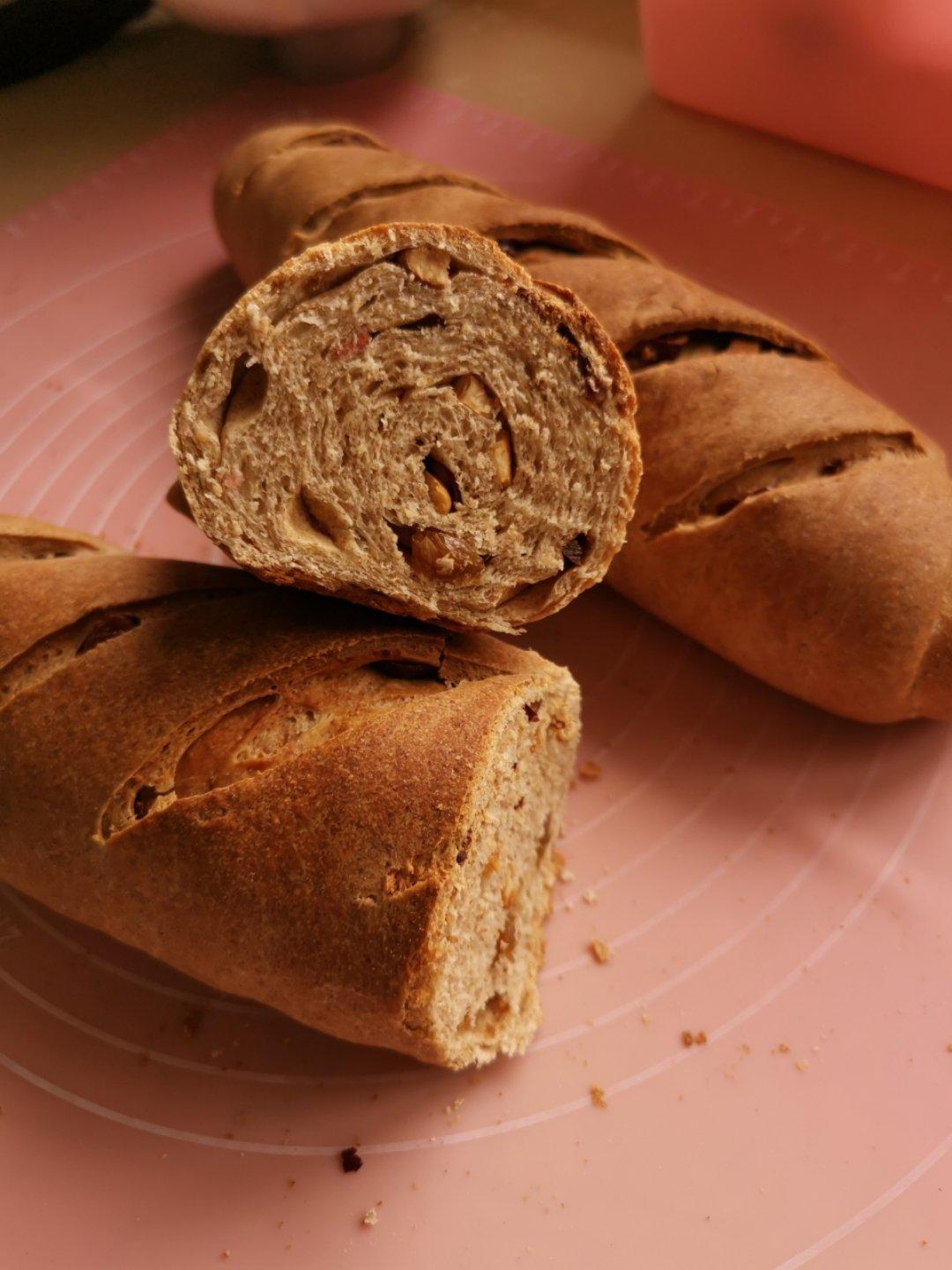 果仁大列巴（无淡奶油，松下面包机和面）