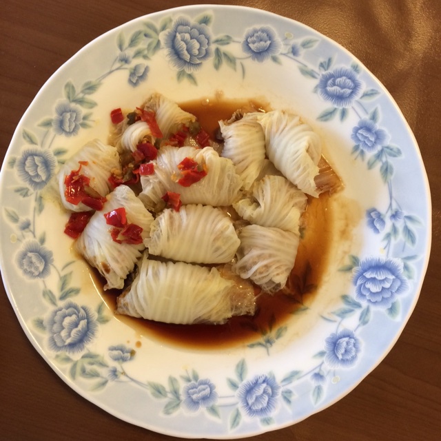 白菜肉糜卷