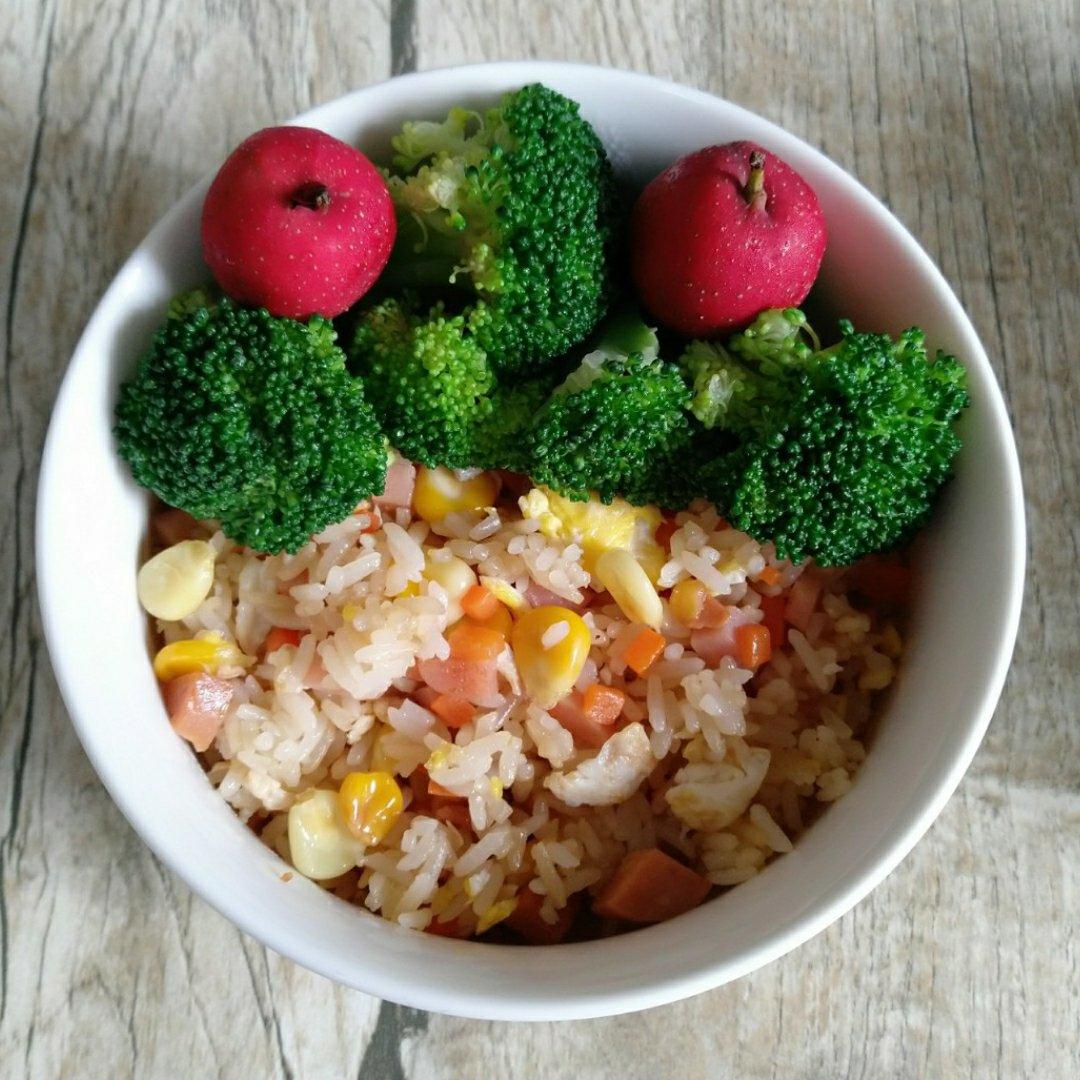 时蔬鸡蛋炒饭（简单快手，宝宝爱吃）
