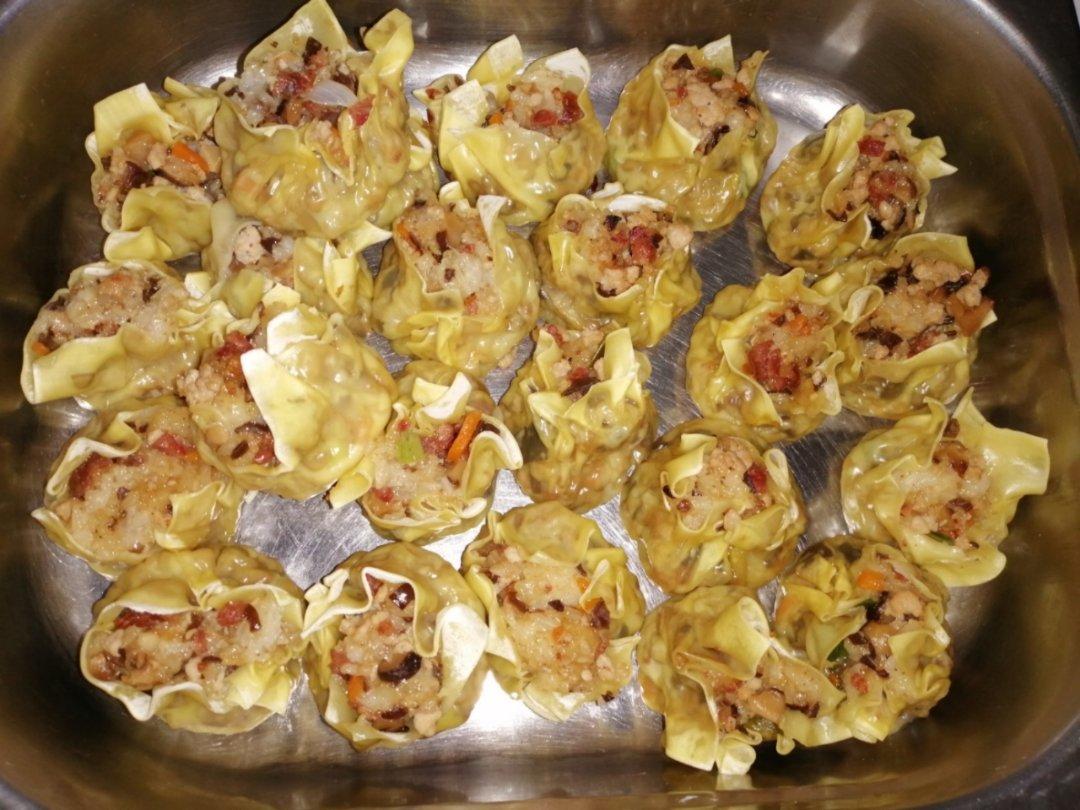 馄饨皮糯米烧麦