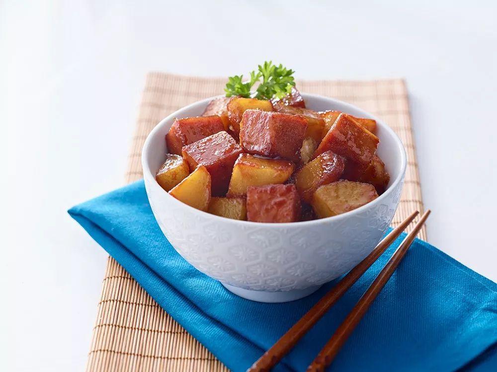 SPAM世棒午餐肉香溢餐肉炒土豆