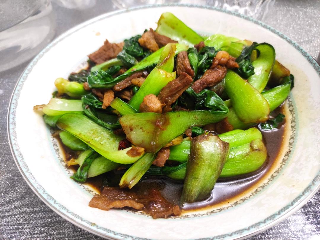 小油菜炒肉