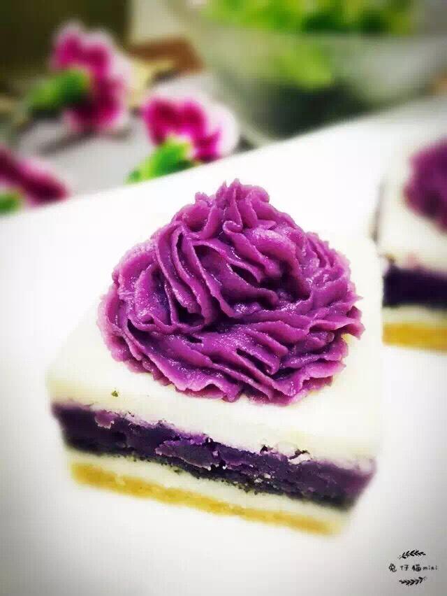 果仁淮山紫薯糕的做法