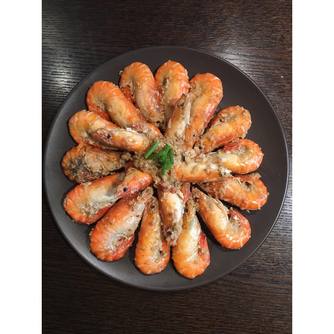 速冻虾也很好吃！蒜蓉大虾