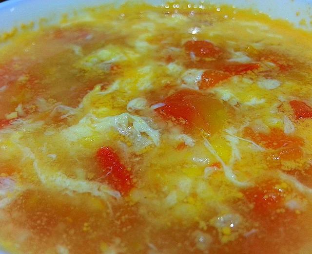 番茄玉米蛋花汤的做法