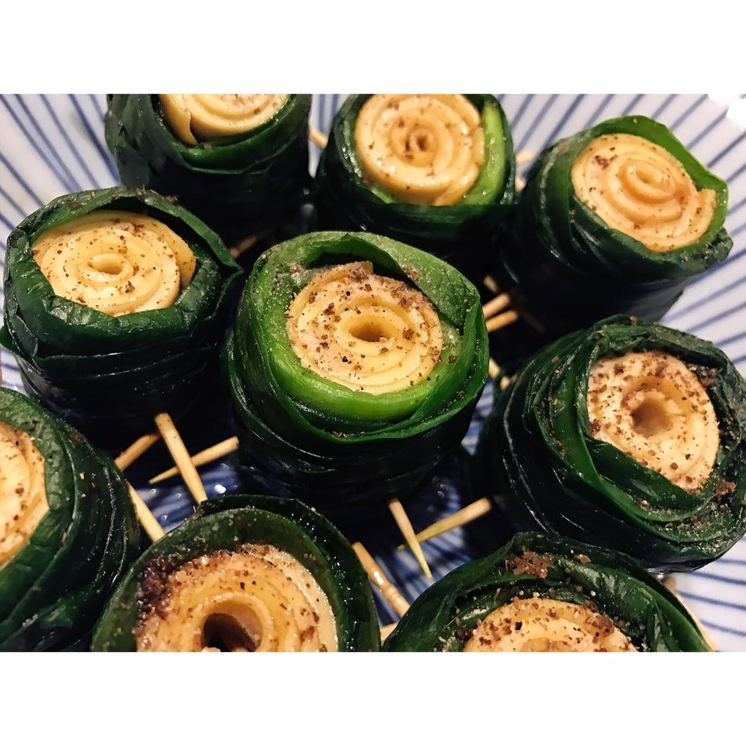 韭菜豆皮卷--美味又养生