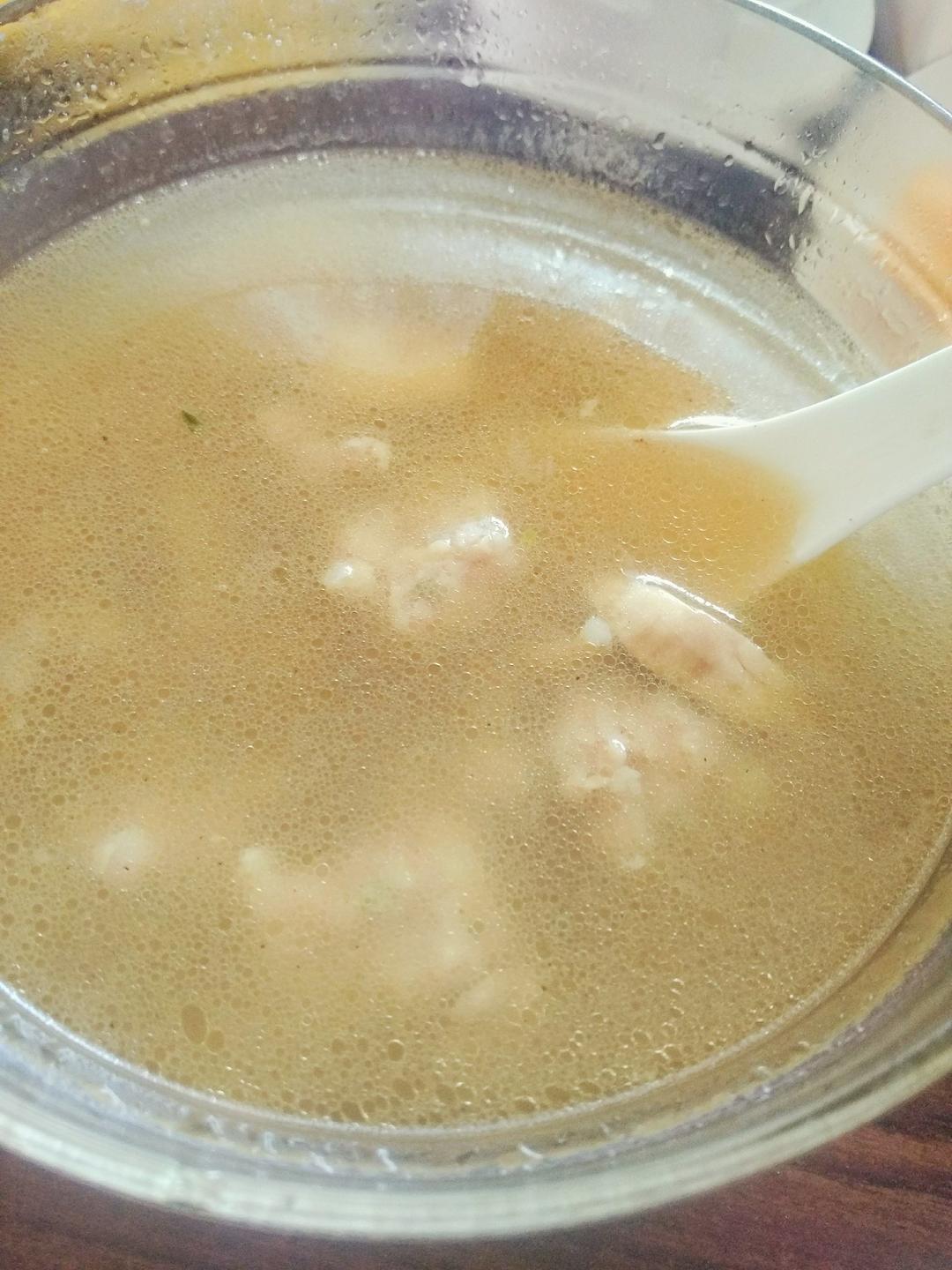 口蘑肉馅汤