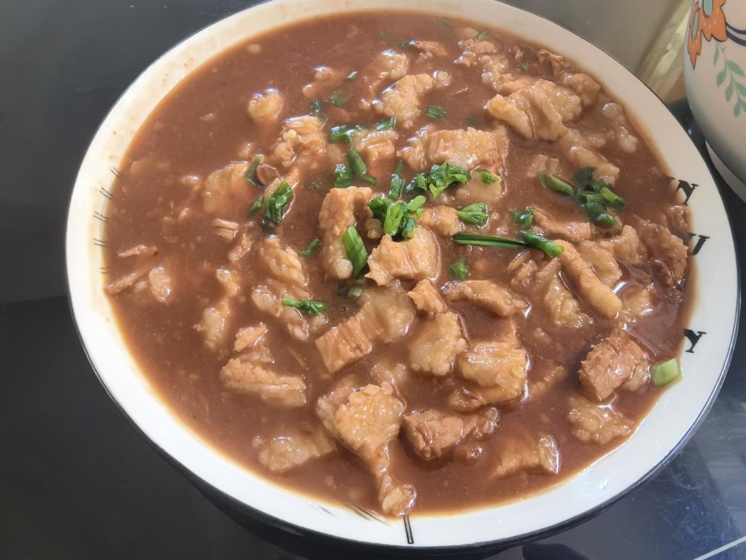 黄豆酱煮猪肉