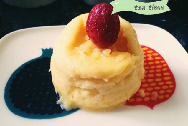 懒人食|1分钟微波炉柠檬酸奶小蛋糕（无油低脂版）