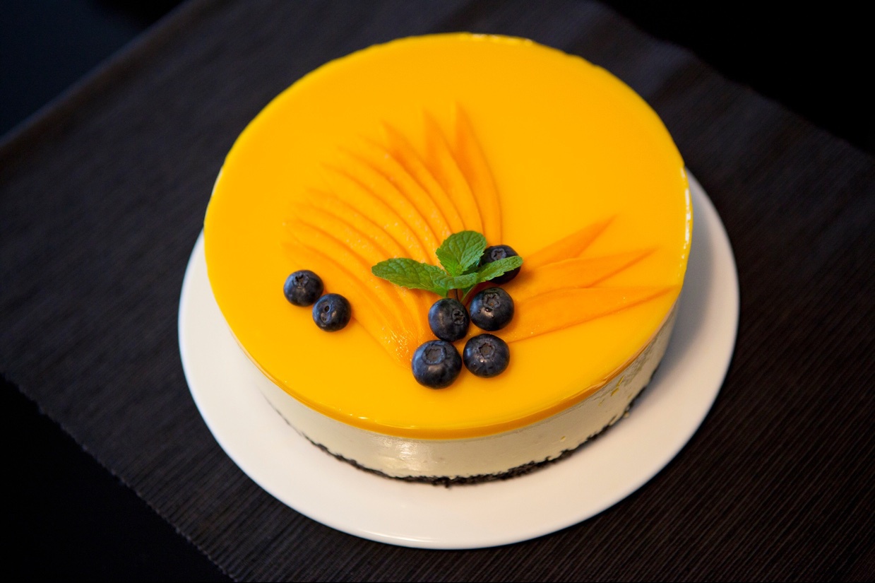 【芒果冻芝士蛋糕图片】鱼一_下厨房