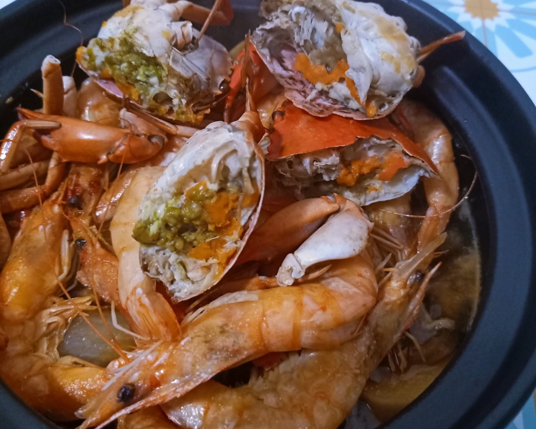 清蒸虾蟹煲的做法