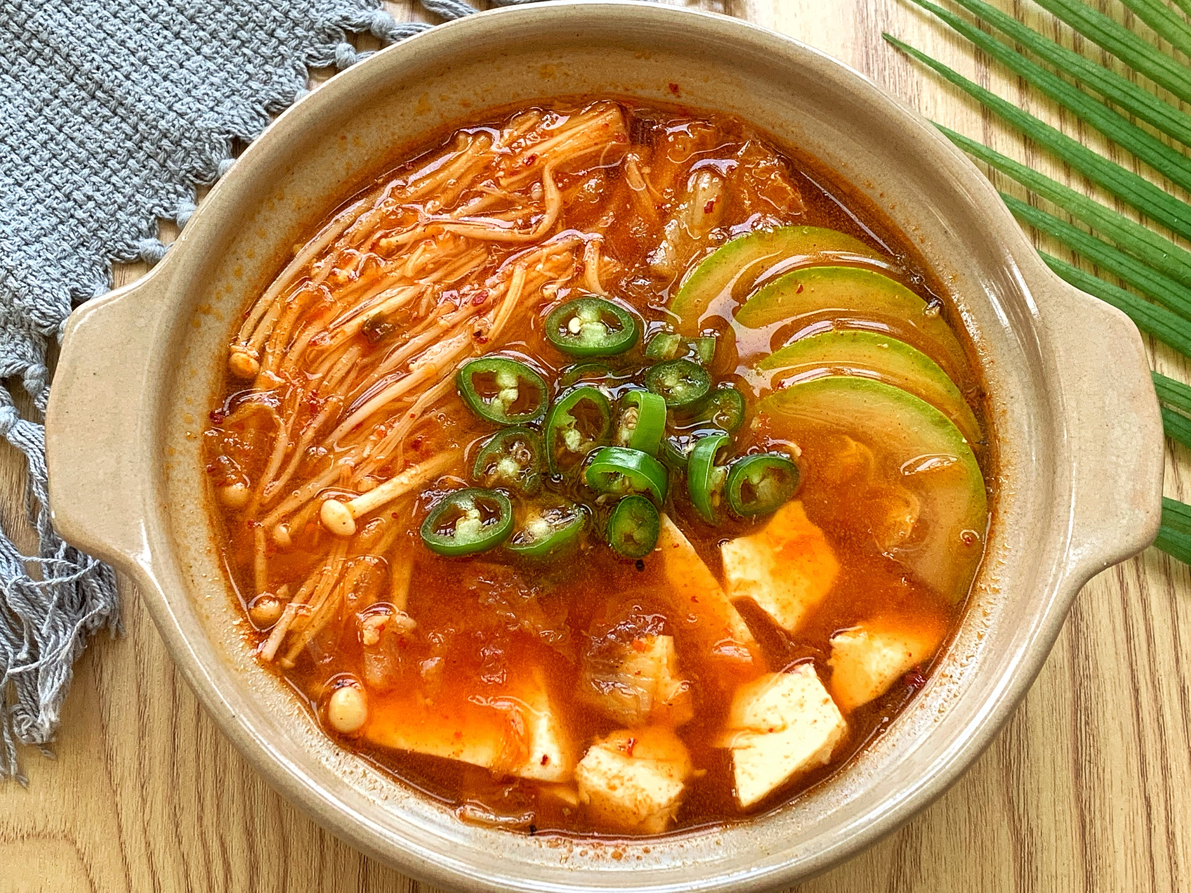 减脂汤❗️巨好喝韩式泡菜豆腐汤❗️做法简单的做法