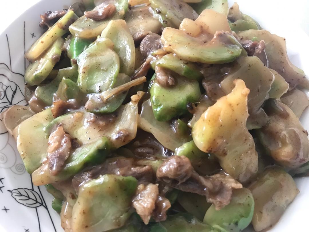 榨菜头炒肉片