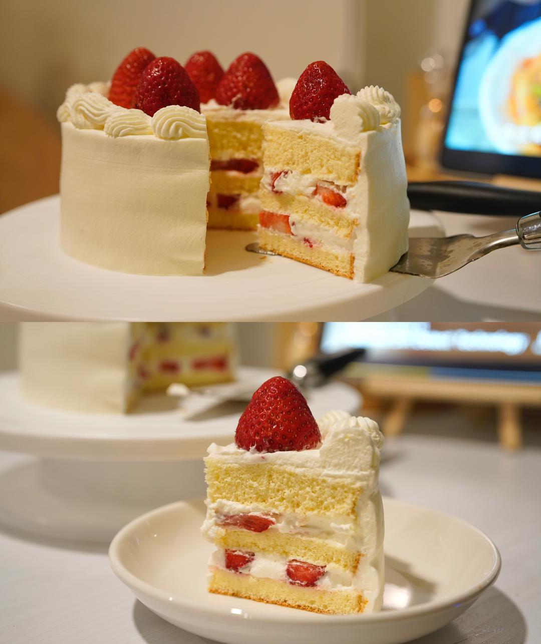经典日式草莓奶油蛋糕