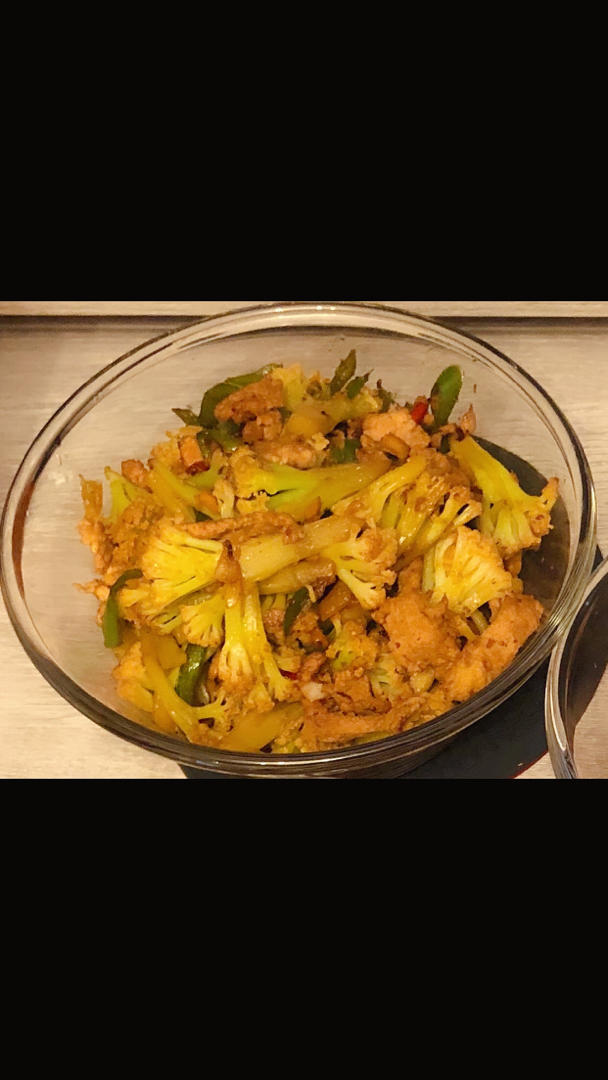 老丁的私房菜-干锅花菜