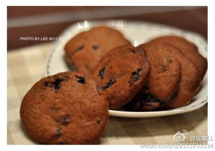 白兰地渍黑樱桃软曲奇