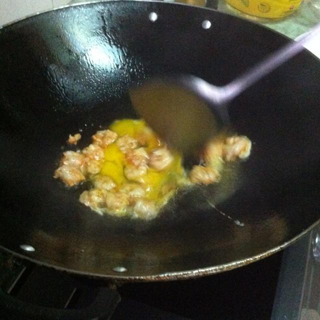韭菜虾炒蛋的做法 步骤7