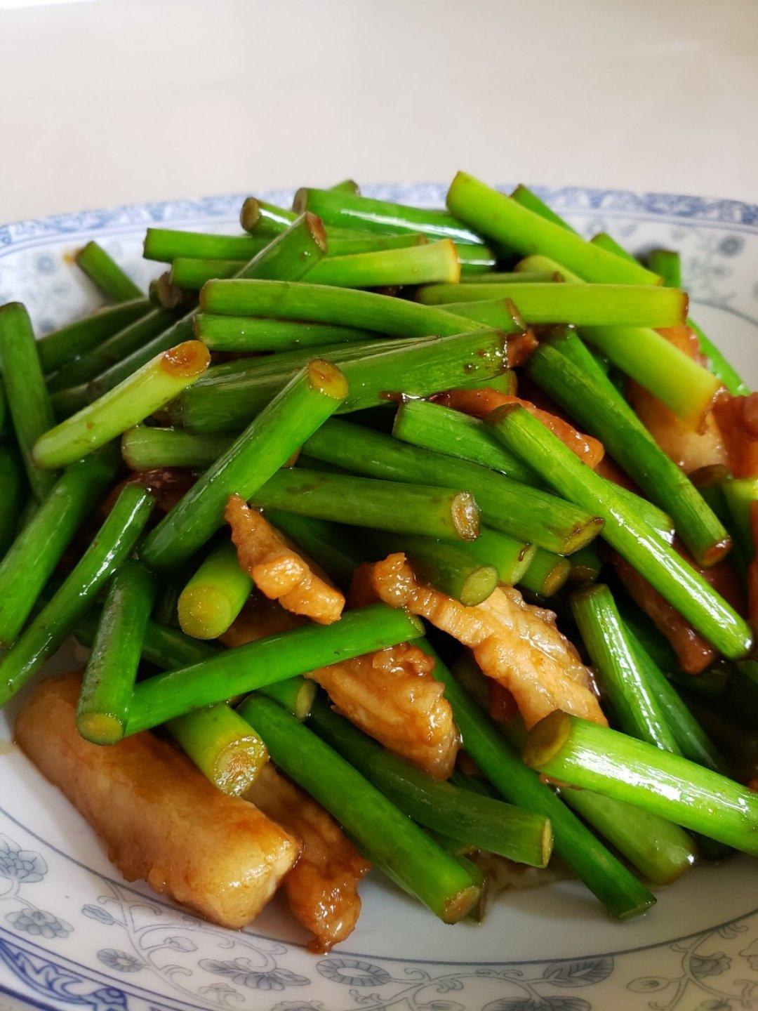 蒜薹炒肉丝