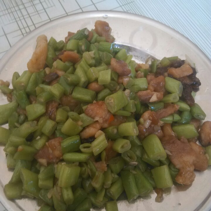 肉沫豆角下饭菜