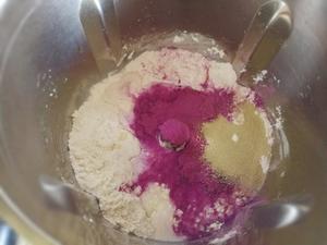 紫薯花朵夹馅面包的做法 步骤1