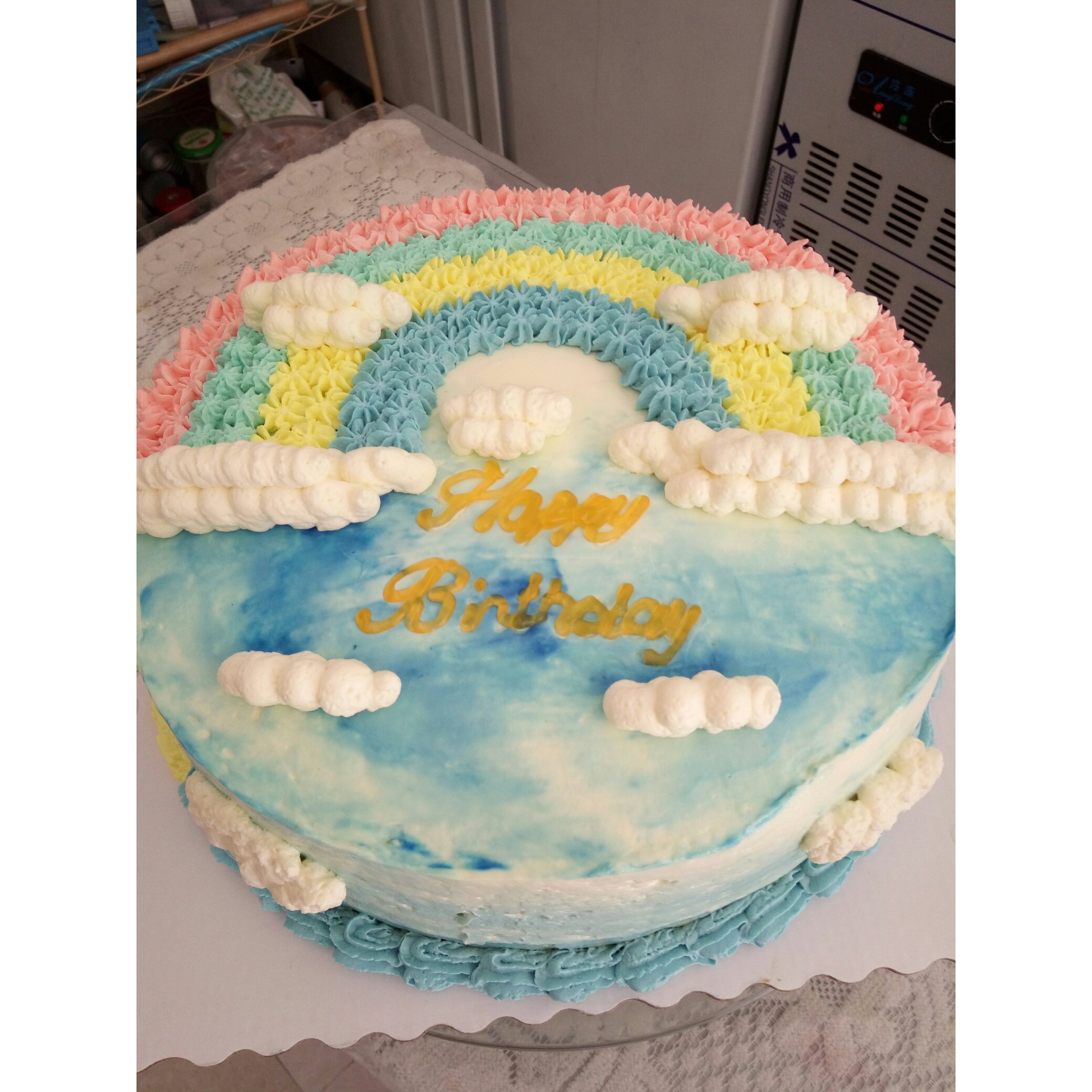 八寸彩虹蛋糕胚