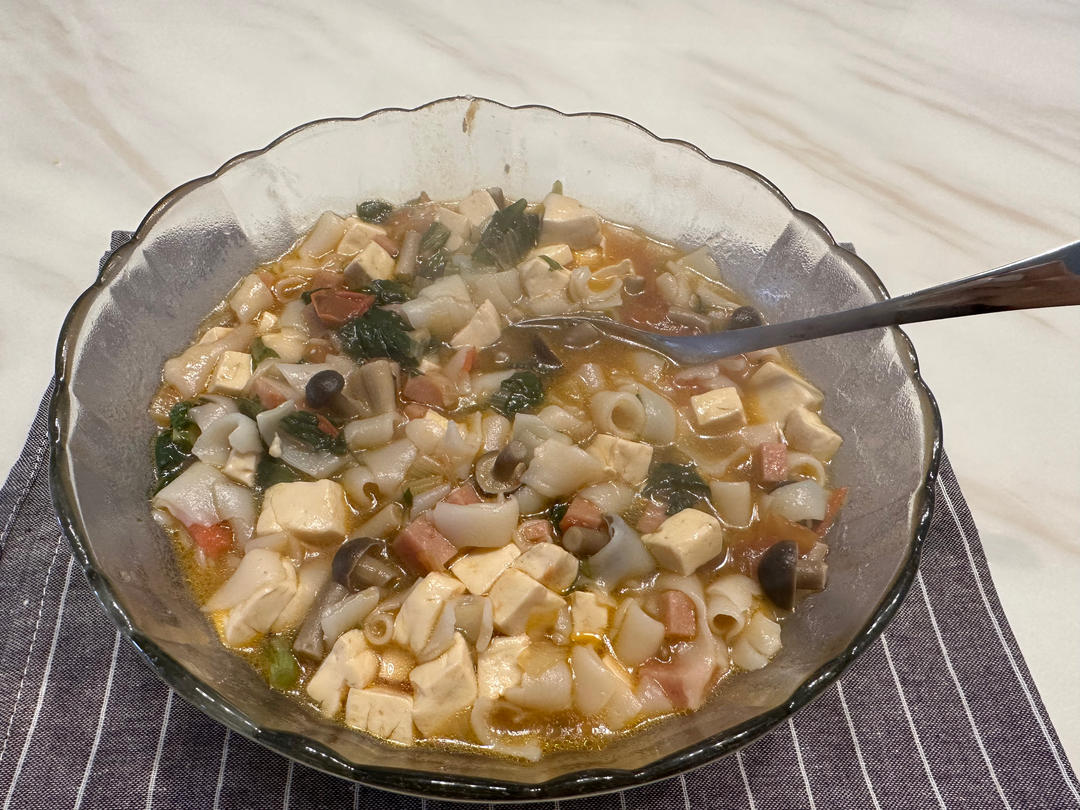 超懒人版烩麻食（烩面片）