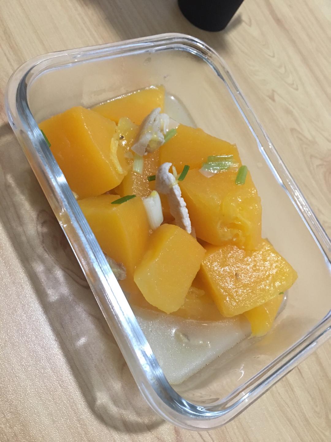 春夏季--木瓜肉片汤（居然出奇的清新感）