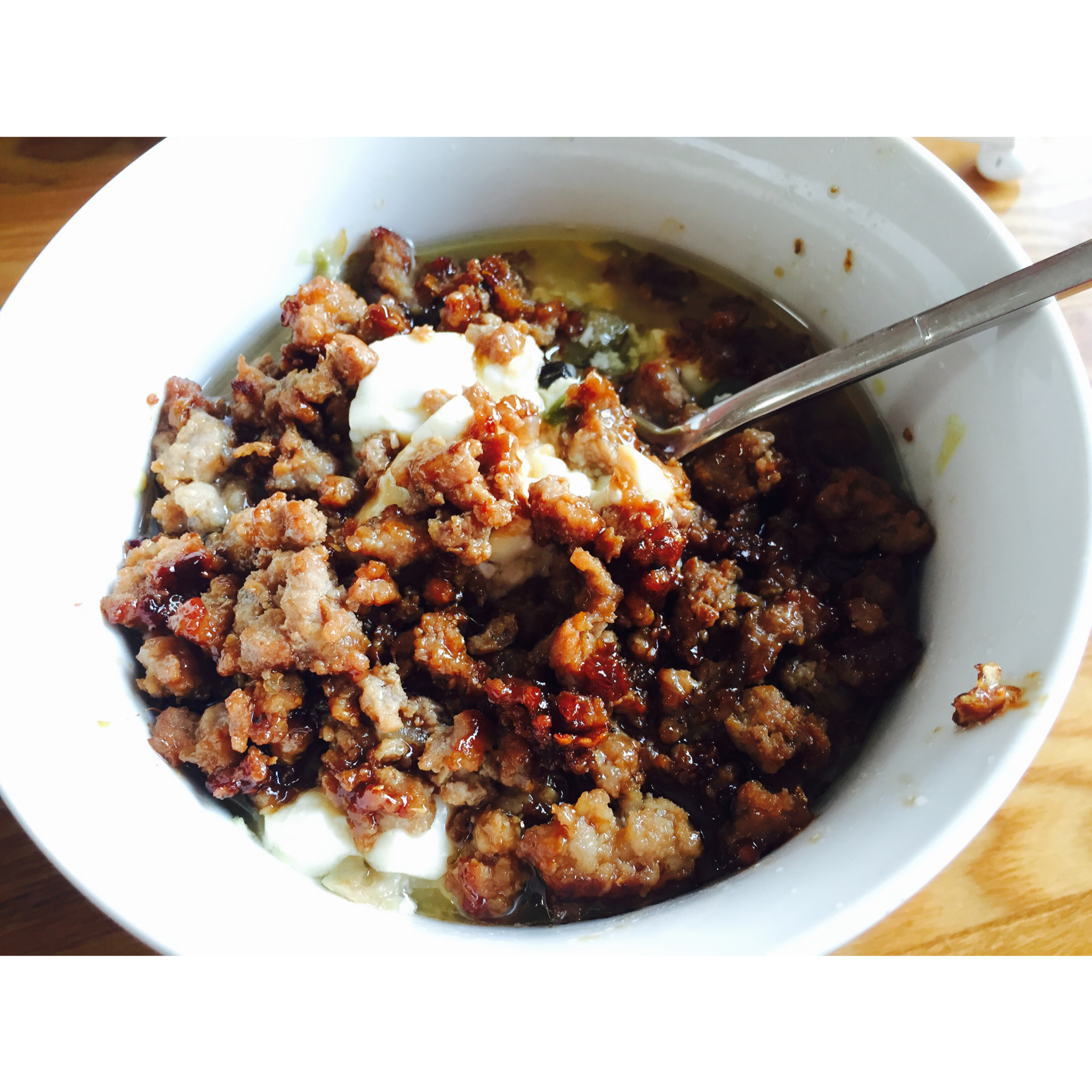 榨菜肉末蒸豆腐