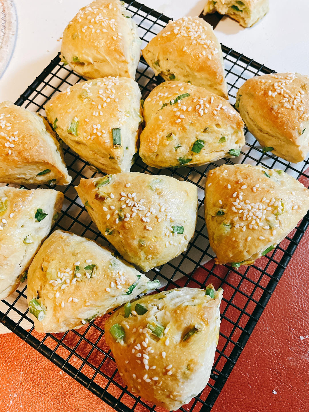 咸司康：无糖低脂葱花司康（小苏打版）