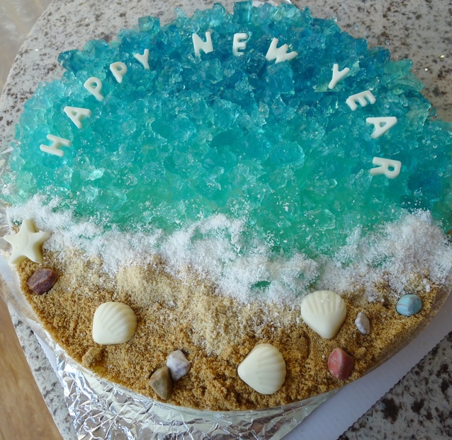 蓝色の海洋酸奶慕斯蛋糕