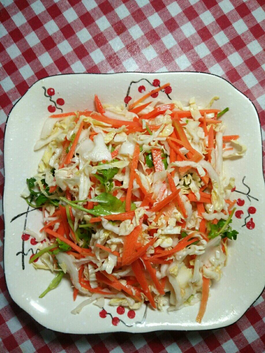 凉拌白菜芯——冬天的小凉菜