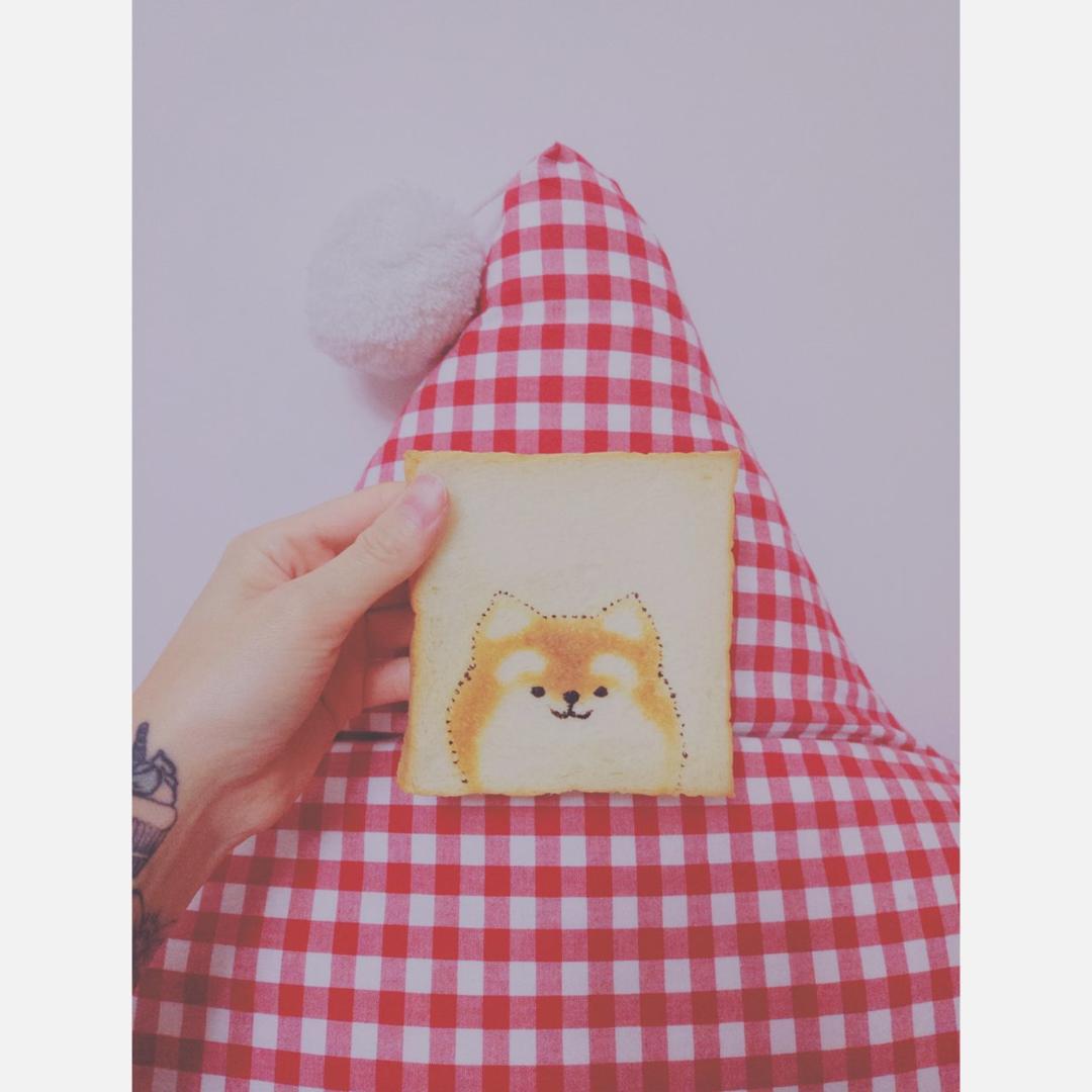 柴犬烤吐司片