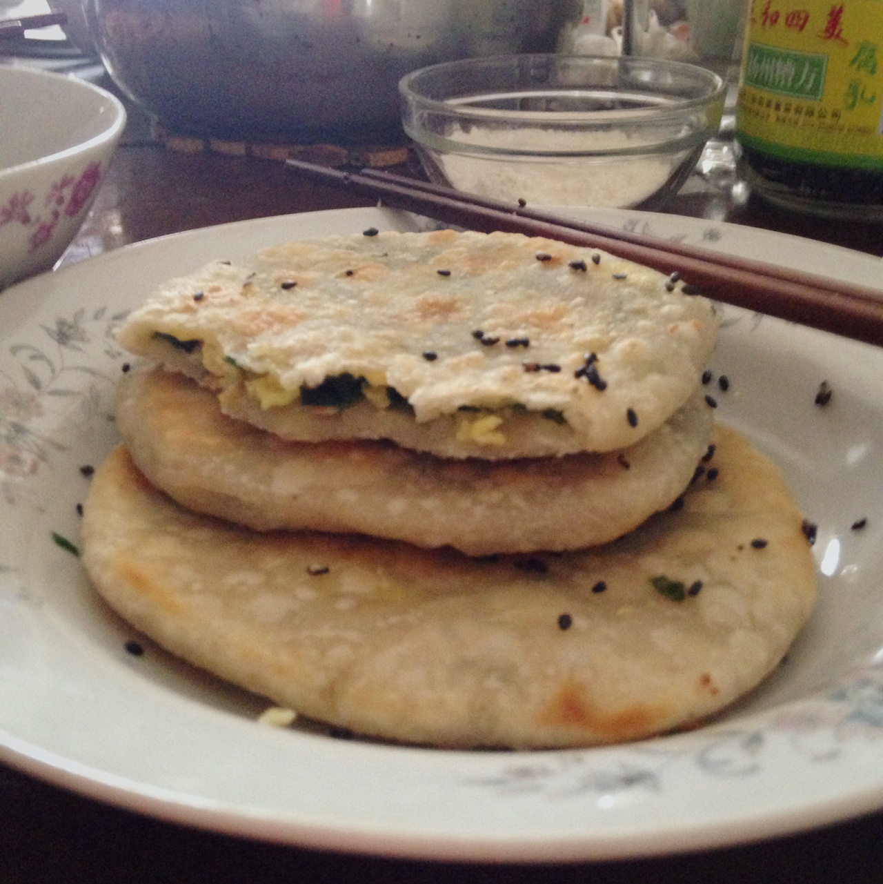 韭菜鸡蛋馅饼