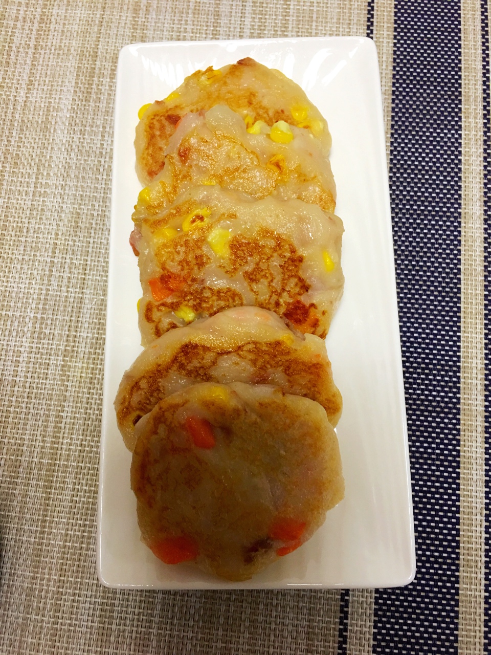 紫淮山杂蔬饼