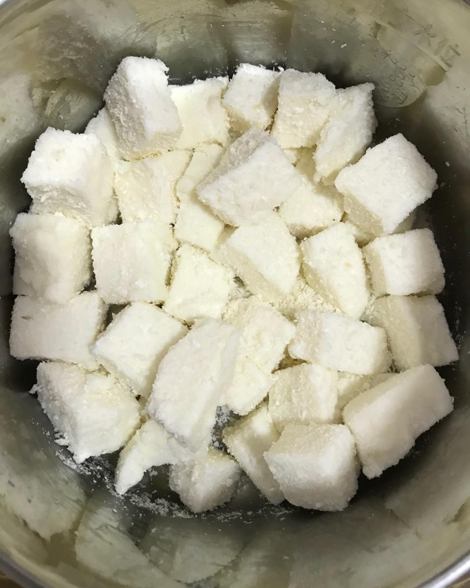 椰丝牛奶小方糕
