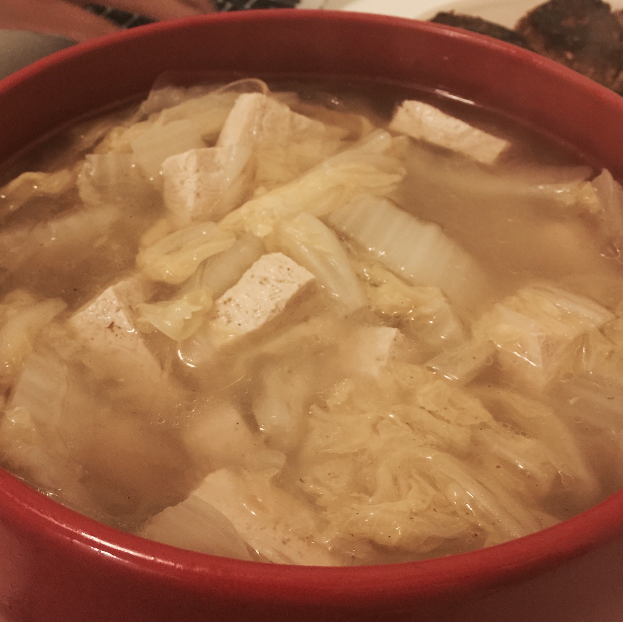 白菜炖冻豆腐