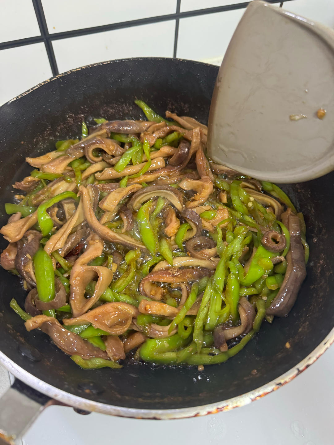 辣炒猪肚的做法