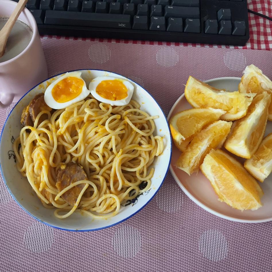 南瓜香肠意面