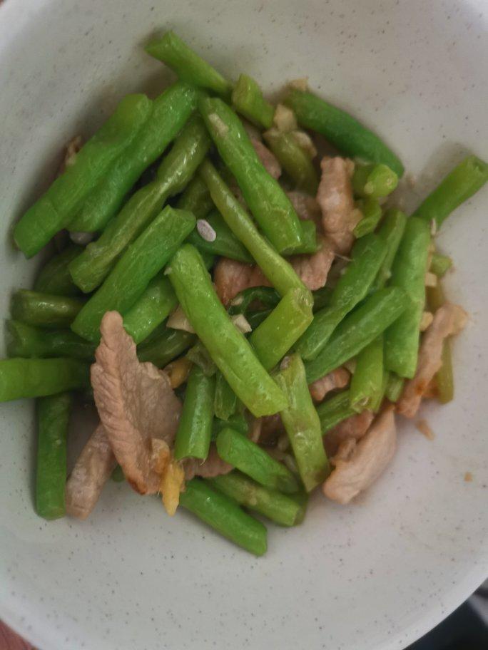 豆角炒肉