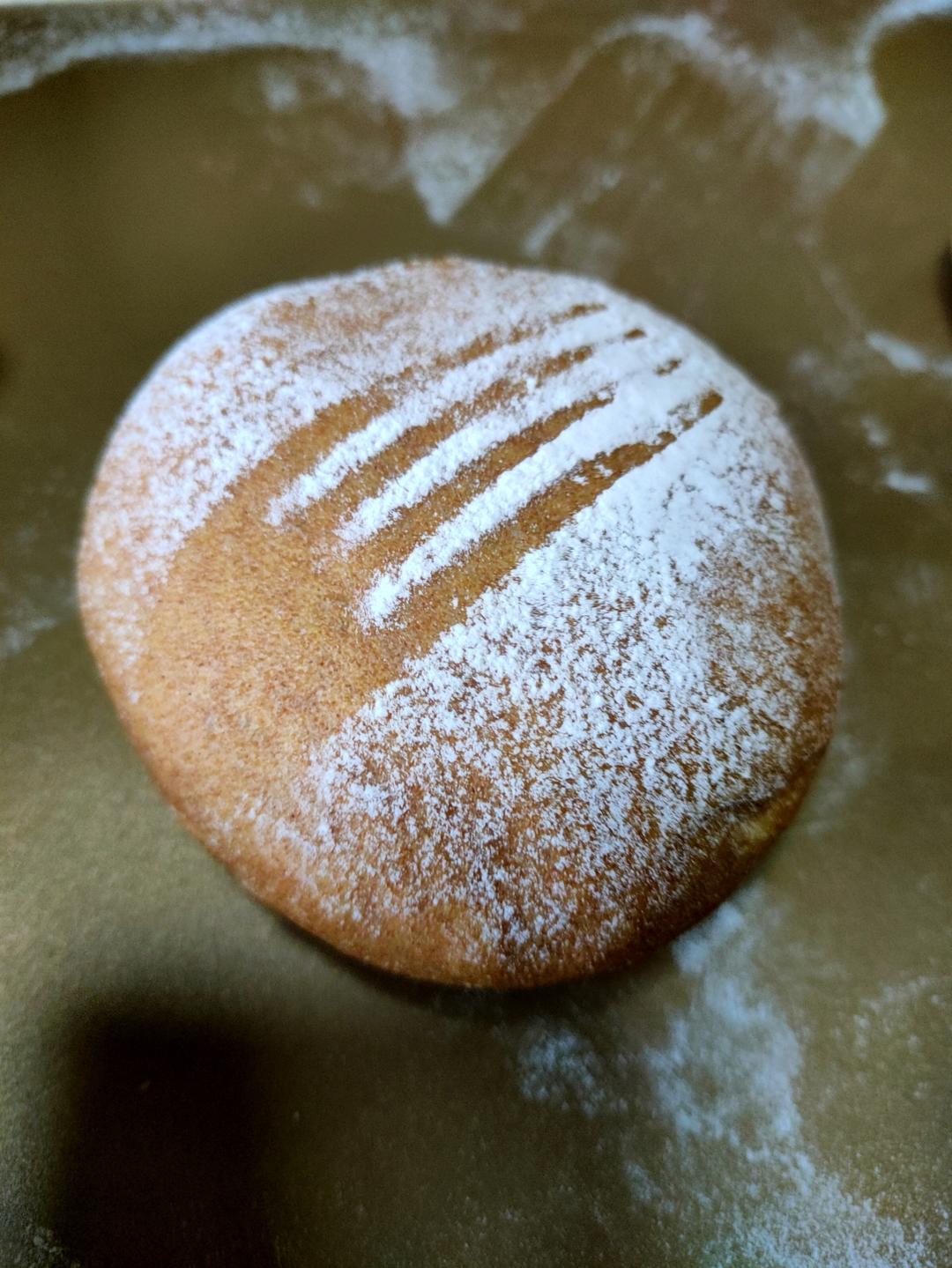 100%全麦黑芝麻餐包（一次发酵）