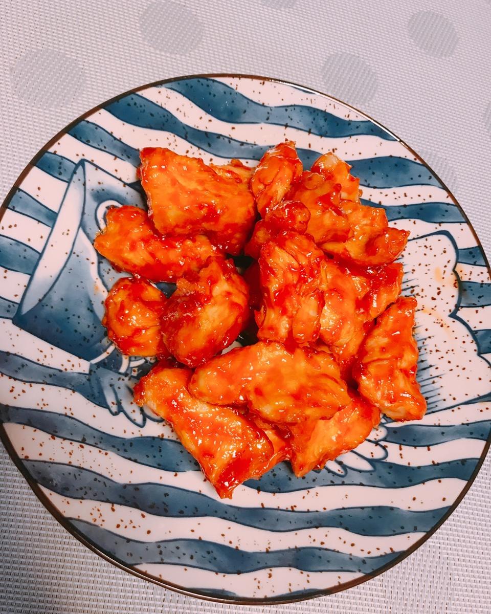 酸甜可口的糖醋里脊(鸡胸肉版)