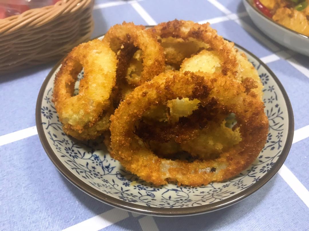 熊小馨做的炸洋葱圈