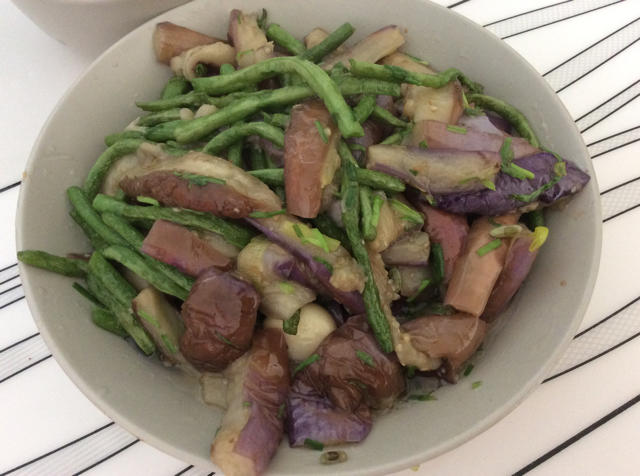 茄子烧豆角