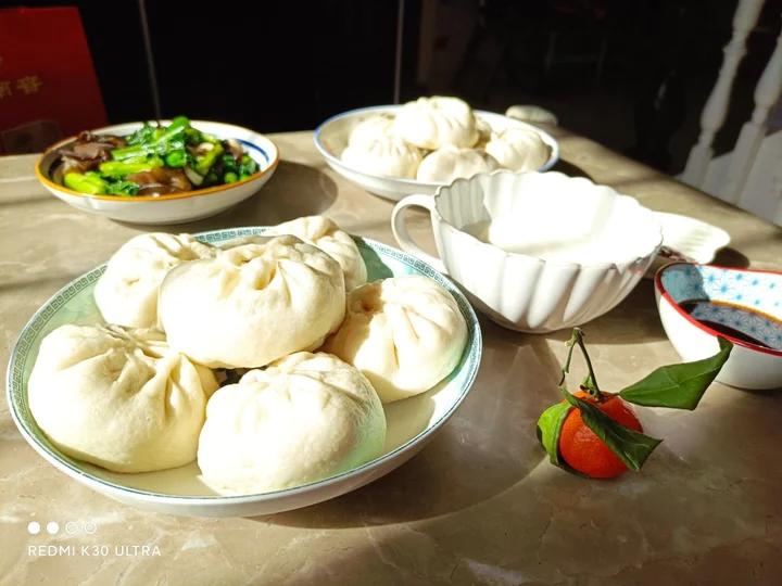 青椒火腿蒸包