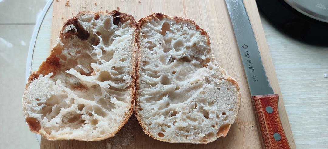 鲁邦种冷藏隔夜法恰巴塔Ciabatta（练习记录）