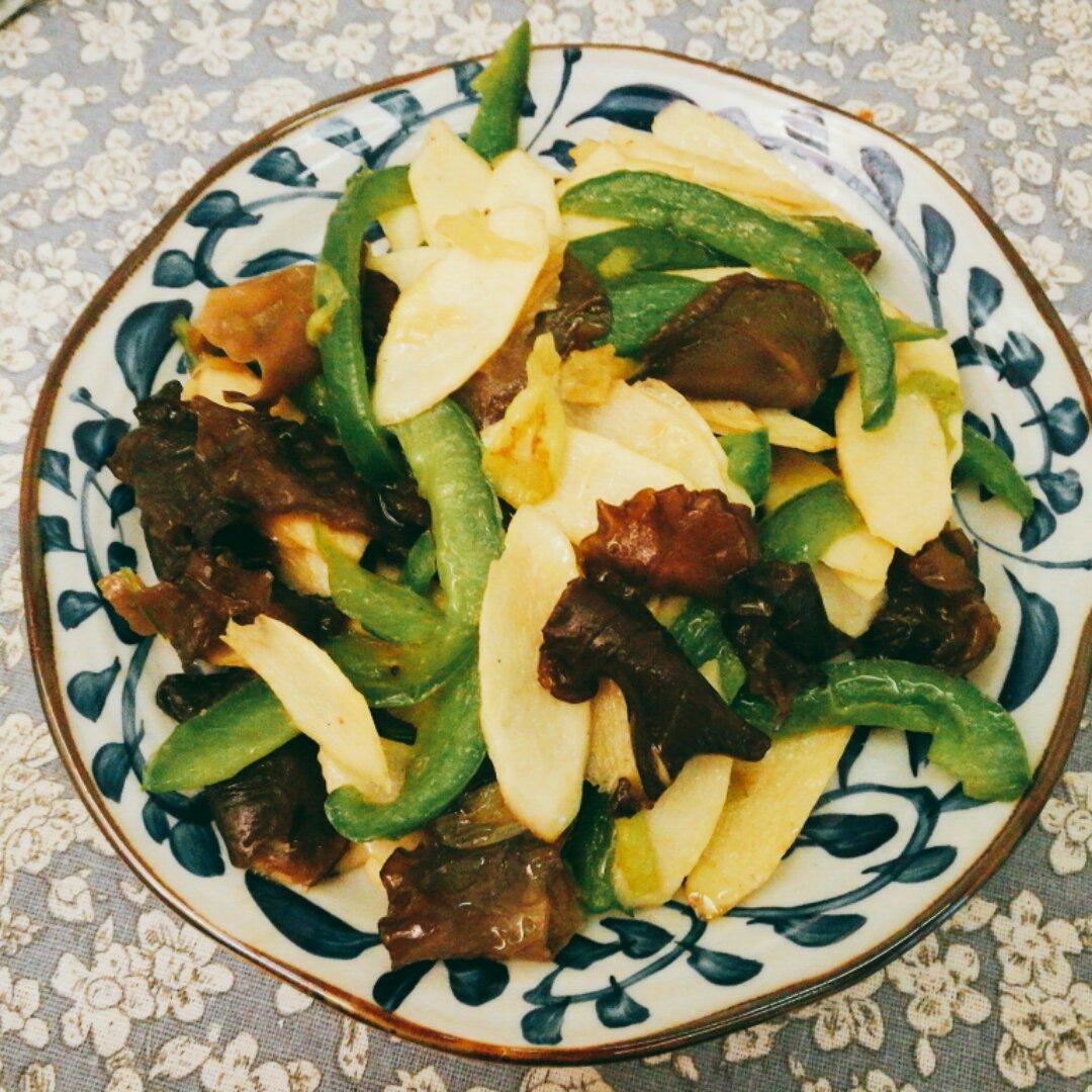 山药木耳炒青椒
