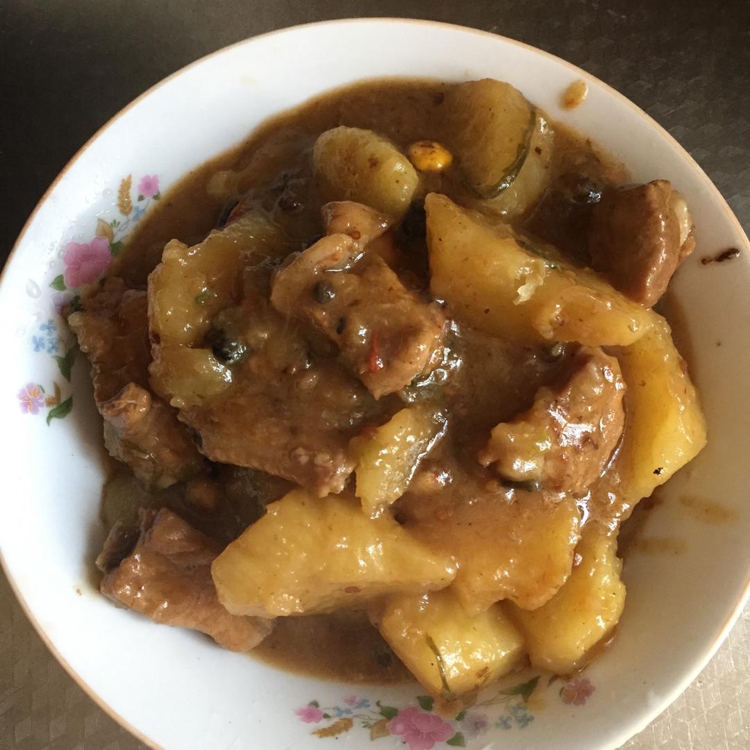 一定要用铁锅做的菜“排骨土豆炖豆角”