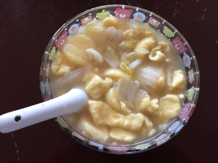 蔬菜鸡蛋面疙瘩