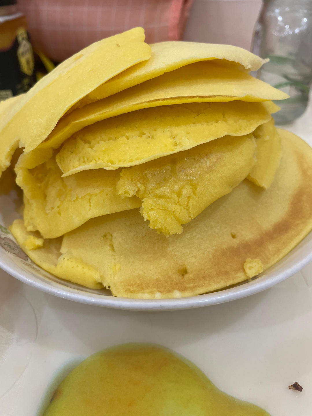 玉米面松饼，早起5分钟搞定，又软又健康